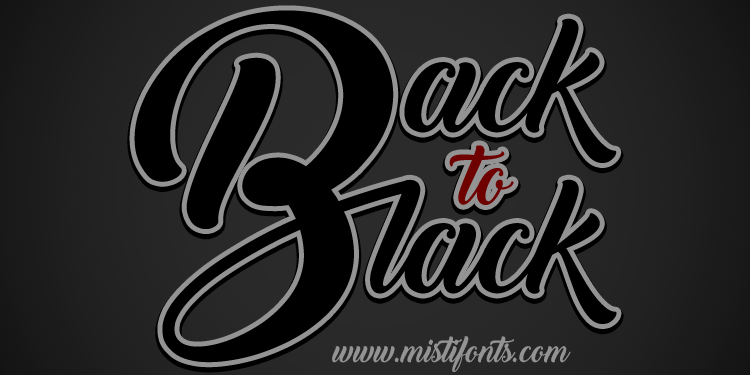 Back to Black: A Timeless Font with a Modern Twist