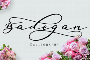 Badegan Calligraphy: A Modern Script Font for Creative Expression