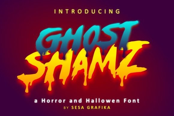 Ghost Shamz: A Vintage Spooky Typographic Statement