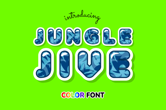 Jungle Jive: A Vibrant Color Font for Creative Projects