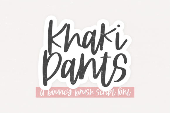Khaki Pants: A Unique Font That Blends Modernity and Elegance