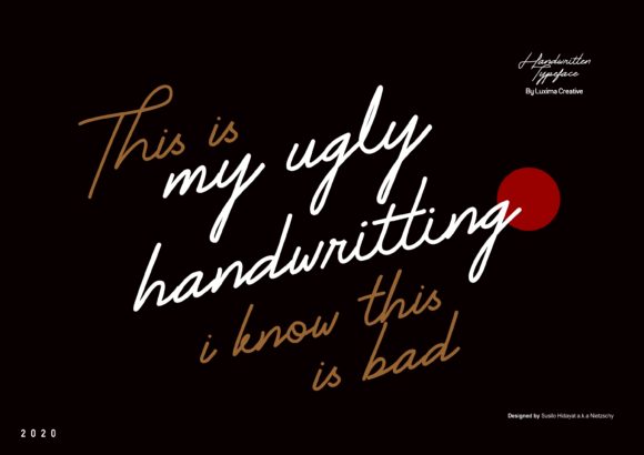 My Ugly Handwriting and My Ugly Handwritting: A Gorgeous Handwritten Font