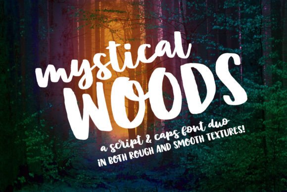 Mystical Woods: A Unique Font Duo for Creative Expression