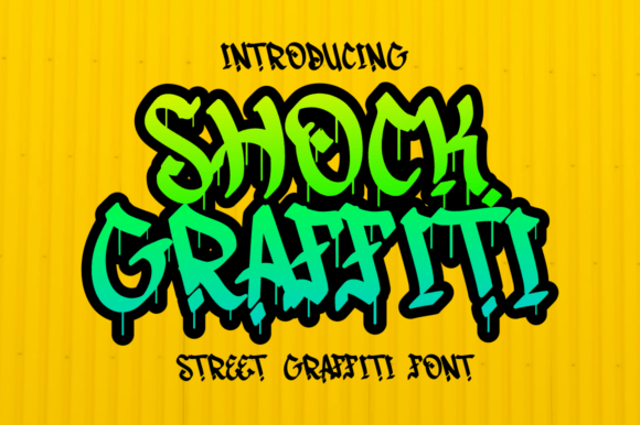 Shock Graffiti: A Bold Font for Urban Design and Creative Expression