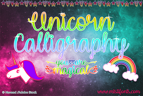 Unicorn Calligraphy: A Magical Font for Creative Projects